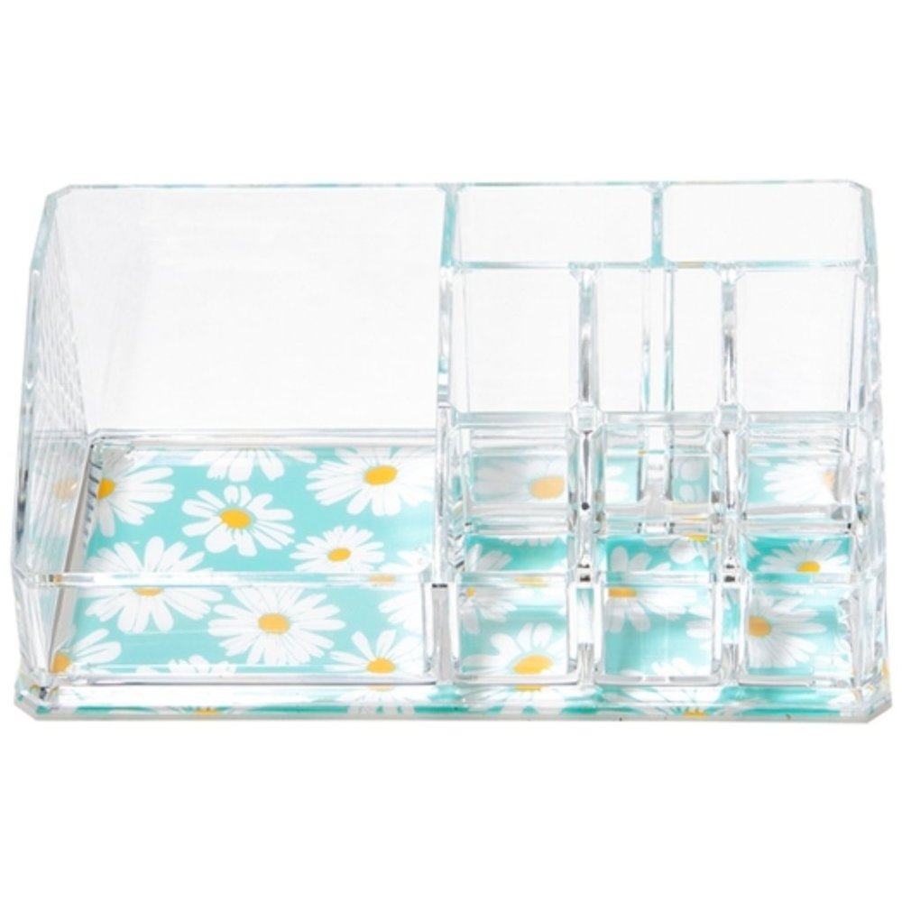 Sorbus Mini Organizer with 9 Slots - Daisy Print